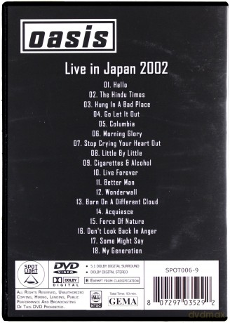 Oasis: Live in Japan 2002 [DVD]