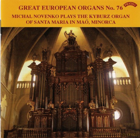 Michal Novenko: Great European Organs No.76: Santa Maria In Mao. Minorca [CD]