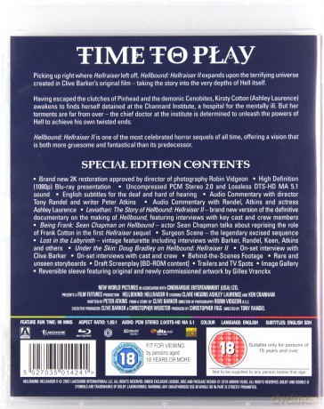 Hellbound: Hellraiser II (Hellraiser: Wyslannik piekieł II) [Blu-Ray]