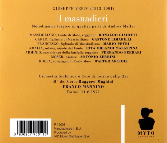 Giaiottilimarellipetrimalas: I Masnadieri [CD]