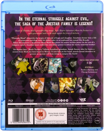 Jojos Bizarre Adventure One: Phantom Blood / Battle Tendency (Eps 1-26) [Blu-Ray]
