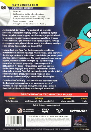 Fineasz i Ferb: Podróż w drugim wymiarze (Disney) [DVD]
