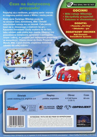 Klub Przyjaciół Myszki MIki: Miki ratuje Mikołaja (Disney Junior) [DVD]