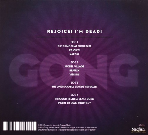 Gong: Rejoice! IM Dead! [CD]