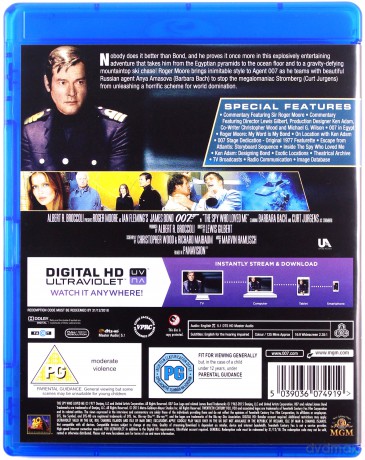 007 James Bond Spy Who Loved Me (Szpieg, który mnie kochał) [Blu-Ray]