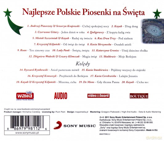 Najlepsze Polskie Piosenki Na Święta [CD]