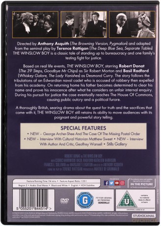 Winslow Boy (Kadet) [DVD]