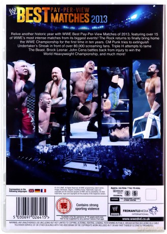 WWE Best Ppv Matches 2013 [3DVD]