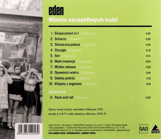 Eden: Miasto Szczęśliwych Ludzi [CD]