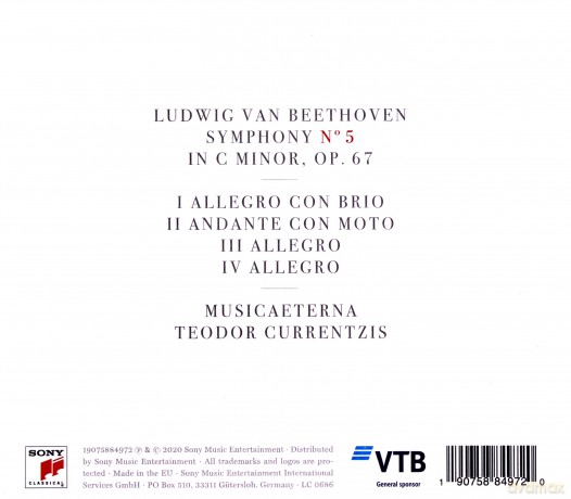 Teodor Currentzis: Beethoven: Symphony 5 [CD]