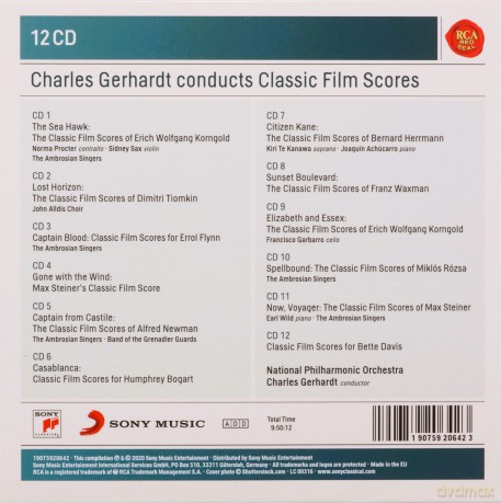 Charles Gerhardt: Charles Gerhardt Conducts Classic Film Scores [12CD]