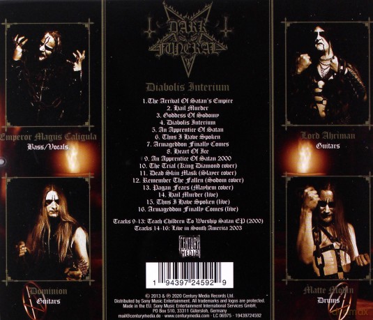 Dark Funeral: Diabolis Interium (Re-issue + Bonus) [CD]