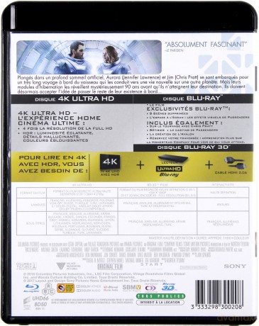 Pasażerowie [Blu-Ray 4K]+[Blu-Ray 3D]+[Blu-Ray]