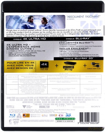 Pasażerowie [Blu-Ray 4K]+[Blu-Ray 3D]+[Blu-Ray]