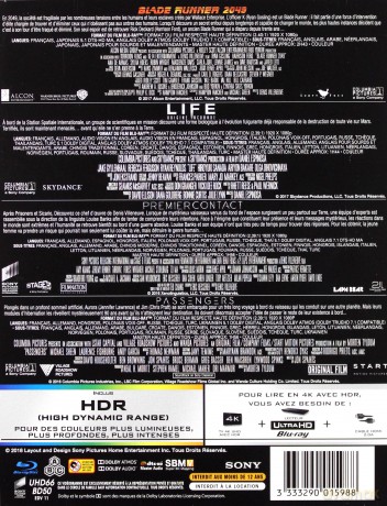 Blade Runner 2049 / Life / Nowy początek / Pasażerowie [BOX] [4xBlu-Ray 4K]+[4xBlu-Ray]
