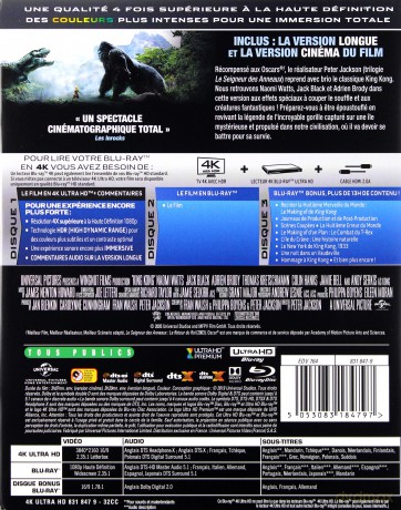 King Kong (steelbook) [Blu-Ray 4K]+[2xBlu-Ray]