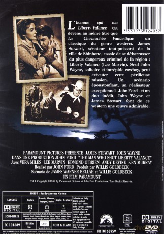 Człowiek, który zabił Liberty Valance'a [DVD]