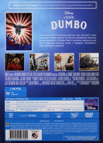 Dumbo (Uwierz w magię) (Disney) [DVD]