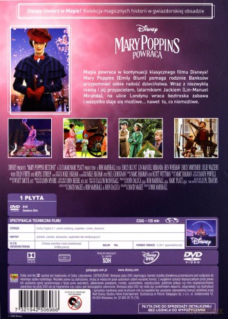 Mary Poppins powraca (Uwierz w magię) (Disney) [DVD]
