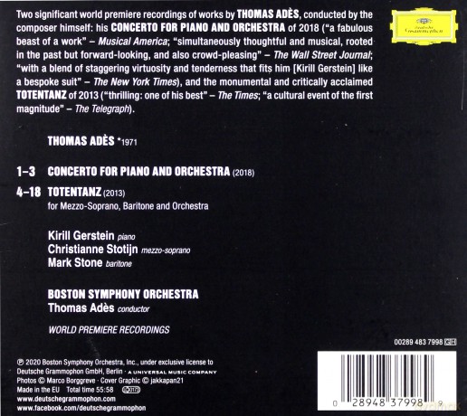 Thomas Ades: Ades Conducts Ades [CD]