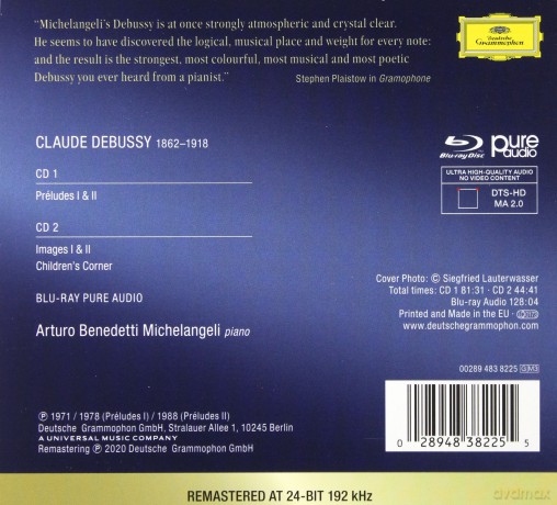 Arturo Benedetti Michelangeli: Debussy [Blu-Ray]+[2CD]