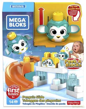 A kuku Mały zestaw Zjeżdżalnia + Pingwin [KLOCKI]