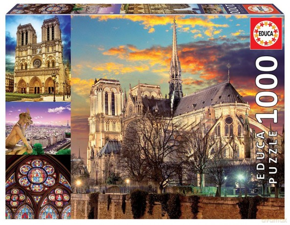 EDUCA 1000 el. Notre Dame Kolaż [PUZZLE]