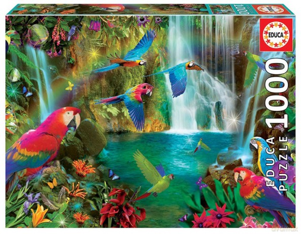 EDUCA 1000 el. Tropikalne papugi [PUZZLE]