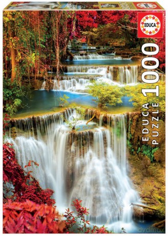EDUCA 1000 el. Wodospad w głębi lasu [PUZZLE]
