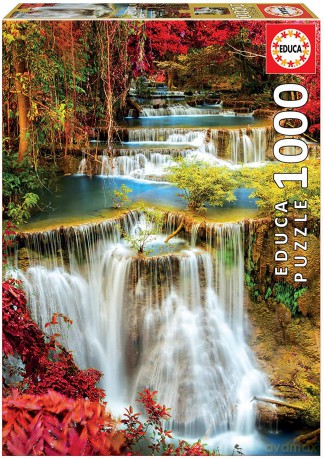 EDUCA 1000 el. Wodospad w głębi lasu [PUZZLE]