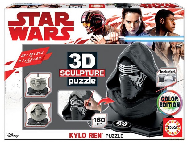 EDUCA 3D Rzeźba Kylo Ren, kolorowe [PUZZLE]