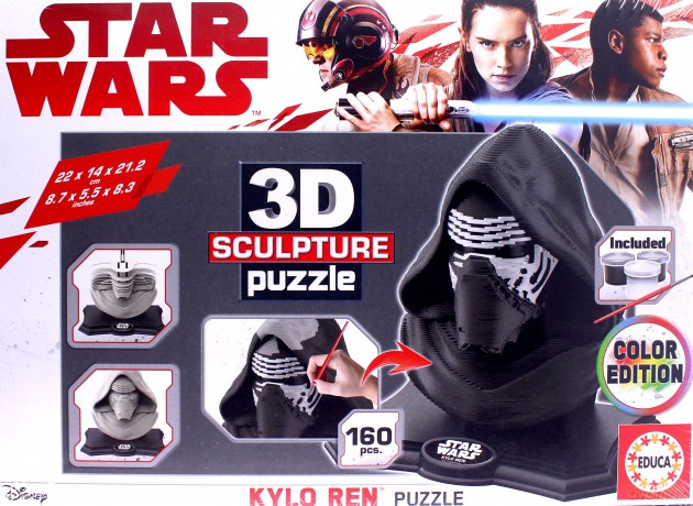 EDUCA 3D Rzeźba Kylo Ren, kolorowe [PUZZLE]
