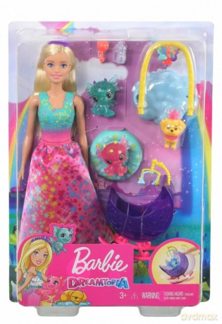 Lalka Barbie Baśniowe przedszkole Księżniczka, smoki