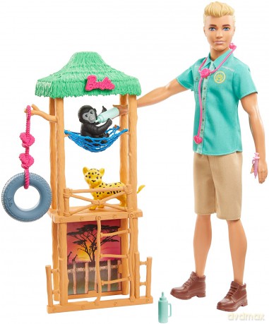 Lalka Barbie Ken Kariera Zestaw Weterynarz w ZOO