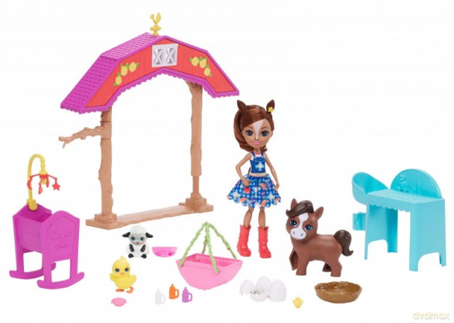 Lalka Enchantimals żłobek na farmie, zwierzątka