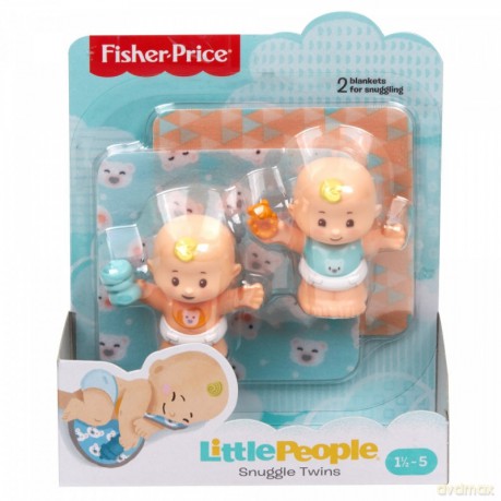 Little People Bliźniaki bobasy + akcesoria Blond [FIGURKA]
