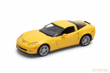 Model kolekcjonerski 2007 Chevrolet Corvette Z06, żółty
