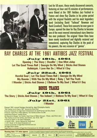 Ray Charles:  Live In France 1961 [DVD]