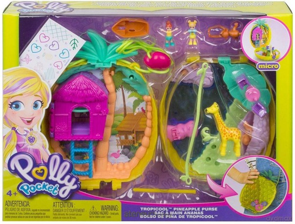 Polly Pocket Kompaktowa Torebka Ananas [FIGURKA]
