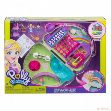 Polly Pocket Kompaktowa torebka Tęcza [FIGURKA]