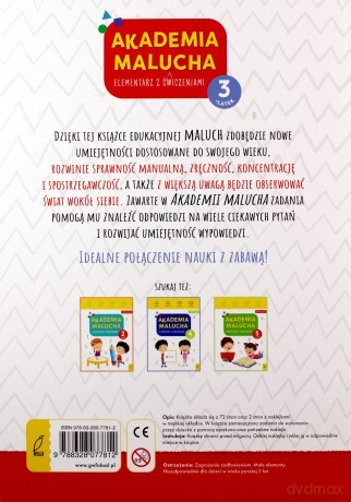 Akademia malucha. Elementarz z ćwiczeniami. 3-latek [KSIĄŻKA]