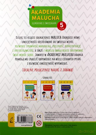 Akademia malucha. Elementarz z ćwiczeniami. 5-latek [KSIĄŻKA]
