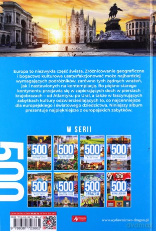 500 najpiękniejszych zabytków Europy [KSIĄŻKA]