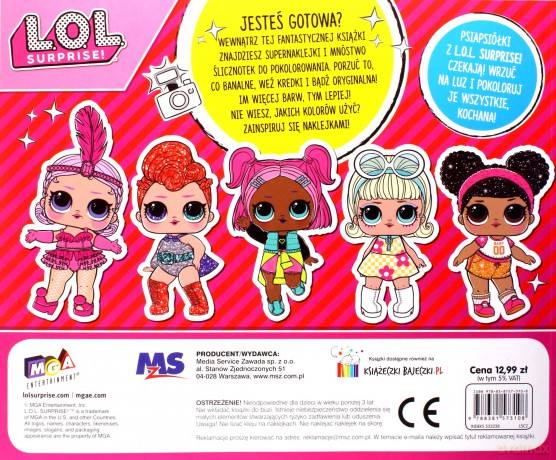 L.O.L. Surprise! Baw się modą. Nadeszła moda na kolorki! Część 2 [KSIĄŻKA]