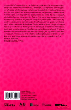 Poza własnością. W stronę udanej polityki mieszkaniowej - Joanna Erbel [KSIĄŻKA]