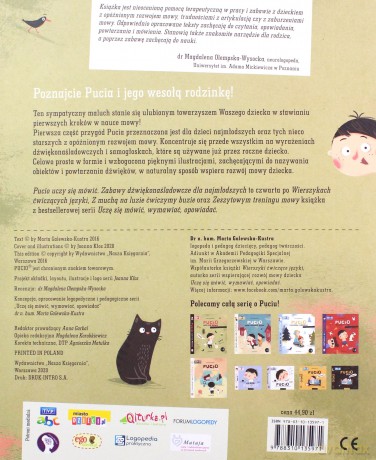 Pucio uczy się mówić. Zabawy dźwiękonaśladowcze dla najmłodszych - Marta Galewska-Kustra [KSIĄŻKA]