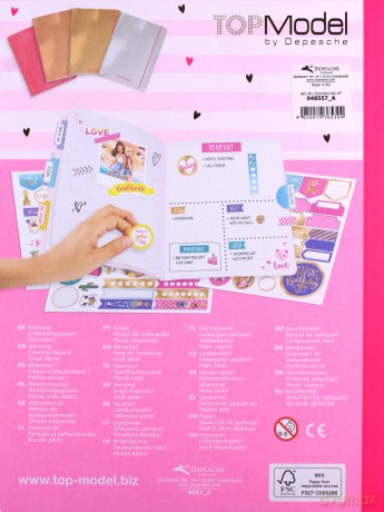Album z naklejkami Top model