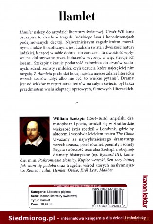 Hamlet - William Szekspir [KSIĄŻKA]
