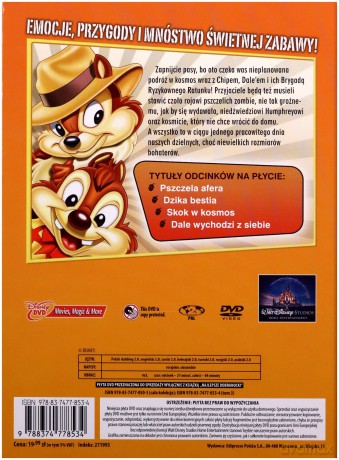 Disney Najlepsze dobranocki 3: Chip i Dale sezon 1, odc. 9-12 (booklet) [DVD]