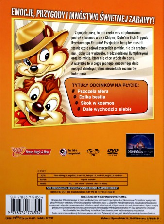 Disney Najlepsze dobranocki 3: Chip i Dale sezon 1, odc. 9-12 (booklet) [DVD]